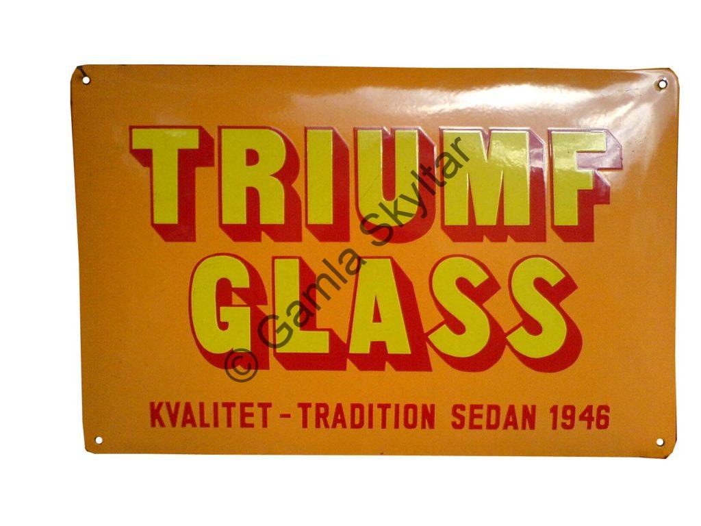 Triumf Glassarkiv Gamla Skyltar